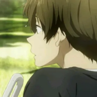 📗 d94376e7 Anime, Personagem, Morena, Ao ar livre, Parque, Grama, Perfil whatsapp sticker