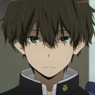 ➖ 63cdcc2b Anime, Chico, Uniforme escolar, Personaje telegram sticker