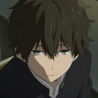 ➖ d7231037 Oreki Houtarou Hyouka Anime, Manga, Hyouka, Oreki Houtarou, Estudiante, Personaje telegram sticker