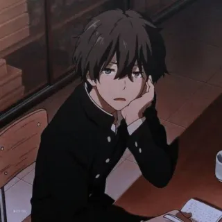 📜 c0f35732 Anime, Anak laki-laki, Pelajar, Sekolah, Karakter, Gambar, Potret telegram sticker