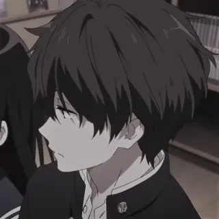 🎧 05082db4 anime, boy, school uniform, portrait, cartoon telegram sticker