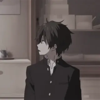 🎧 ff5d9131 anime, boy, school uniform, manga, character, japanese telegram sticker