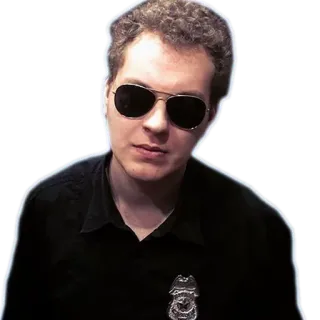 😎 3b4b702f 사람, 선글라스, 경찰관, 경찰, 남자 telegram sticker