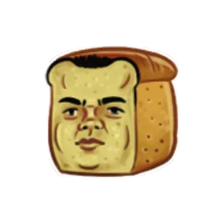 🍞 494aab7a brot, gesicht, meme, lustig, essen telegram sticker