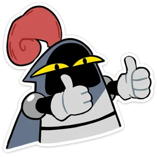 👍 9dd59cbb Meta Knight Kirby เมตาไนท์, เคอร์บี้, ยกนิ้วโป้ง, วิดีโอเกม, ตัวละคร telegram sticker