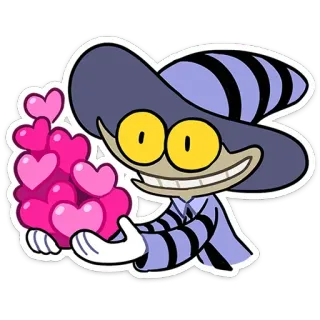 💗 44f72e5a dibujos animados, corazones, amor, pegatina, personaje, morado, feliz telegram sticker
