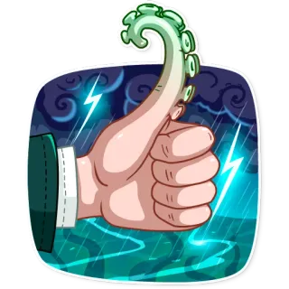 H. P. Lovecraft telegram stickers