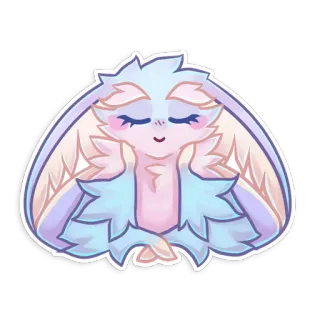 😳 5b4cd7b1 kelinci, imut, lembut, pastel, hewan, kawaii, damai telegram sticker