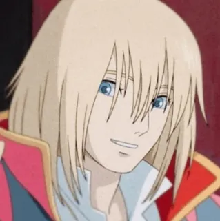 😁 1fabff19 Howl Howl's Moving Castle Anime, Personage, Howl, Howls Moving Castle, Fantasy, Studio Ghibli, Tovenaar telegram sticker