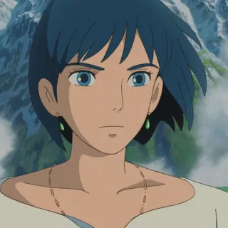 😕 ab4ab7b9 Howl Howl's Moving Castle Anime, Ghibli, Animatie, Howls Moving Castle, Hayao Miyazaki, Fantasy telegram sticker