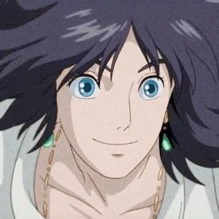 🙂 b56b55b3 Howl Howl's Moving Castle Anime, Film, Studio Ghibli, Cartoon, Fantasy, Man, Personage, Howl telegram sticker