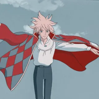 🙂 b8d71a5d Howl Howl's Moving Castle Anime, Film, Fantasy, Cape, Personage, Howls Moving Castle, Studio Ghibli, Manga, Animatie telegram sticker