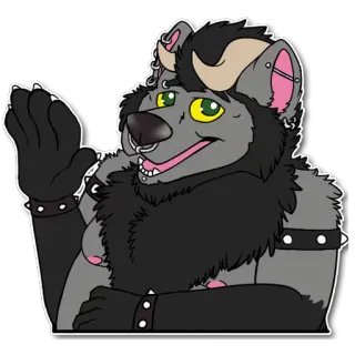✋ 705b415a Furry, Anthro, Zwierzę, Postać, Naklejka, Ssaki telegram sticker