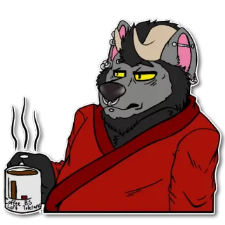☕️ 90beb64e Coffee BS
Left Tolerance kawa, tolerancja, wilk, antro, kreskówka telegram sticker