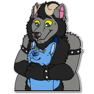 👥 be2000e7 YCH Furry, Anthro, Zwierzę, Postać, Słodki, Ilustracja, Sztuka telegram sticker