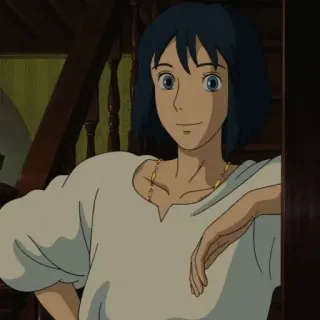 🗝 250a1164 Howl Howl's Moving Castle Anime, Karakter, Film, Studio Ghibli, Howl, Howl's Moving Castle telegram sticker