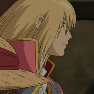 🔮 63fa4717 Howl Howl's Moving Castle Anime, Karakter, Pirang, Topi, Howl's Moving Castle telegram sticker