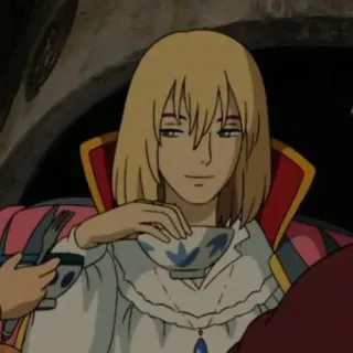 🔮 68e9e9d0 Howl Howl's Moving Castle Anime, Howl's Moving Castle, Karakter, Minuman, Studio Ghibli telegram sticker