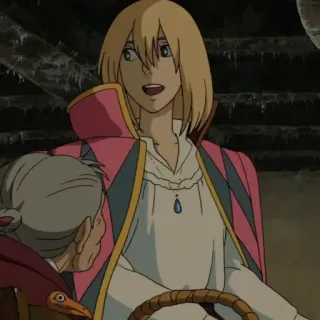 🗝 aec49c37 Howl Howl's Moving Castle Anime, Studio Ghibli, Karakter, Film telegram sticker