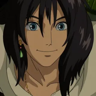 🗝 cd704f02 Howl Howl's Moving Castle Anime, Film, Karakter, Howl, Fantasi telegram sticker