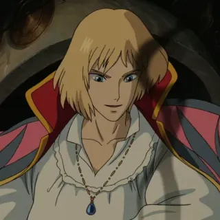 🗝 d8561691 Howl Howl's Moving Castle Anime, Fantasi, Karakter, Film, Animasi telegram sticker
