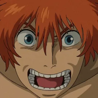 🗝 de702949 Howl Howl's Moving Castle anime, studio ghibli, howls moving castle, howl, animasi telegram sticker