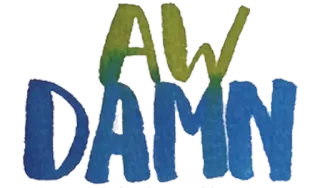 😌 80d6965e AW DAMN 啊, 靠, 表情, 感叹词, 贴纸, 文字 telegram sticker