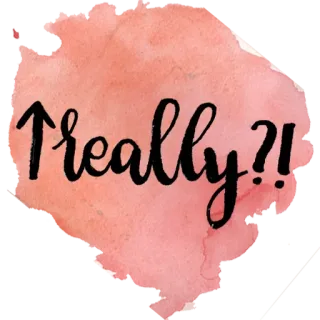 😒 e7727aee ↑really?! 真的, 问题, 讽刺, 表情, 声明 telegram sticker