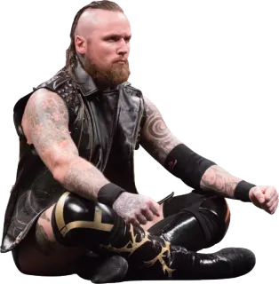 🙇 b1366533 pegulat, pria, tato, duduk, pria, atlet telegram sticker