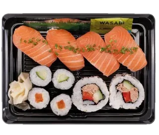 🤩 62e93041 WASABI Sushi, Lachs, Wasabi, Essen, Japanische Küche, Mittagessen, Abendessen telegram sticker