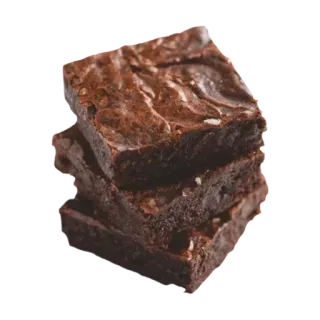 🤩 657bb3e2 Brownie, Schokolade, Dessert, Süßigkeit, Backwaren, Essen, Snack telegram sticker