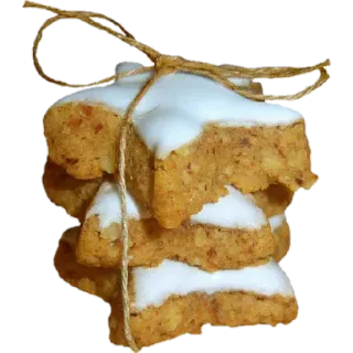 🤩 7bd53c28 Keks, Essen, Dessert, Gebäck, Stern, Zuckerguss, Leckerli telegram sticker