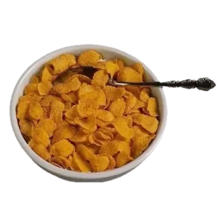 🤩 8abe58b2 Müsli, Frühstück, Essen, Cornflakes, Schüssel, Löffel, Morgen telegram sticker