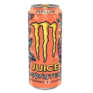 🤩 f37e9202 Monster Energy JUICE MONSTER ENERGY + JUICE Monster Energy, Energy Drink, Saft, Getränk, Erfrischungsgetränk, Dose, Papillon telegram sticker