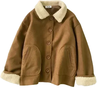 🤩 f5128ff0 MCM Kleidung, Jacke, Winter, Mode, Braun, Sherpa, Mantel telegram sticker