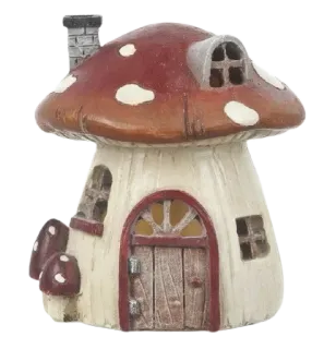 🤩 f7c8909e Pilzhaus, Feengarten, Miniatur, Fantasy, Dekoration telegram sticker