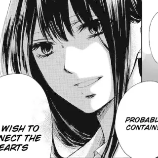 🖤 41fc1ed0 I wish to connect the hearts. Probably contains. อนิเมะ, มังงะ, หัวใจ, บทสนทนา, อารมณ์, อารมณ์ telegram sticker