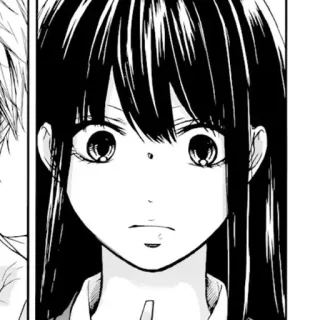 🖤 7722bceb อนิเมะ, มังงะ, ผู้หญิง, ภาพเหมือน, ขาวดำ, ภาพประกอบ, การ์ตูน telegram sticker