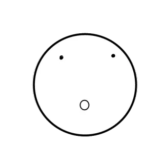 😯 9e591998 faccia, emoji, scioccato, semplice, espressione, sorpreso telegram sticker