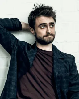 🐚 5aad65f2 Daniel Radcliffe ator, celebridade, retrato, homem, pessoa whatsapp sticker