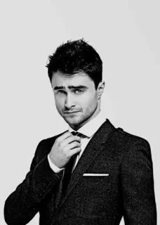🐚 e8b70be1 Daniel Radcliffe ator, retrato, homem, gravata, terno whatsapp sticker