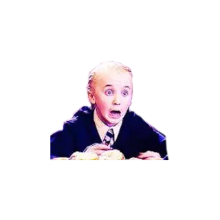 😱 bd3effa8 Draco Malfoy Harry Potter 드레이코 말포이, 해리 포터, 놀란, 충격, 마법사, 슬리데린 telegram sticker