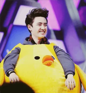 😂 b24a3ac3 person, man, smile, yellow, character, costume telegram sticker