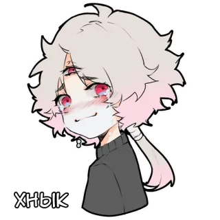 😒 ef2a396e хнык Аниме, Грустный, Плачущий, Милый, Манга telegram sticker