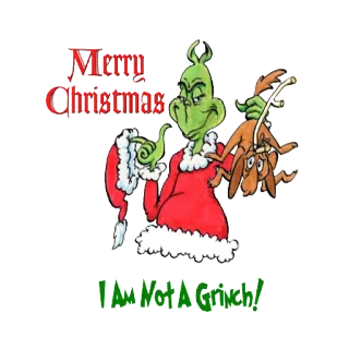 🎅 3f272fc5 Grinch Merry Christmas
I Am Not A Grinch! Grinch, Christmas, holiday, cartoon, dog, Max, Dr. Seuss, festive telegram sticker