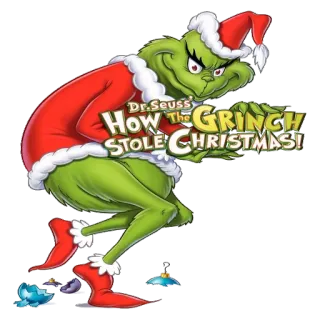 🎅 c5549d34 Grinch How The Grinch Stole Christmas! Dr. Seuss' How The Grinch Stole Christmas! Grinch, Christmas, Dr. Seuss, Holiday, Cartoon telegram sticker