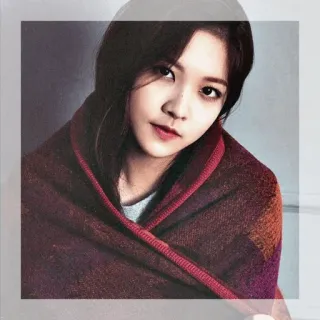 🏹 bcd6e2bc ritratto, donna, persona, sciarpa, coreano telegram sticker