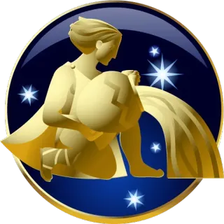♒️ bdbc870b Wodnik, zodiak, astrologia, nosiciel wody, horoskop, gwiazdy, symbol telegram sticker