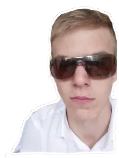 🤓 a6deb8fa persona, gafas de sol, retrato, pegatina telegram sticker