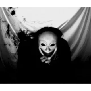 🤡 293f7027 マスク, 不気味, 怖い, ホラー, ダーク telegram sticker